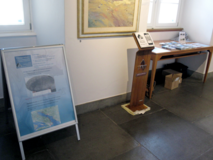 Infostand bei der Jahrestagung der Deutschen UNESCO-Kommission 2024 auf der Insel Reichenau