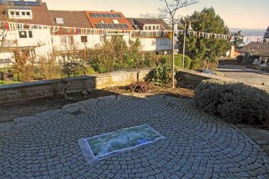 Ortstermin mit der HTWG, Standort und Abmessungen des geplanten Alpenreliefs, (c) Foto: Wolfgang Benesch, Konstanz