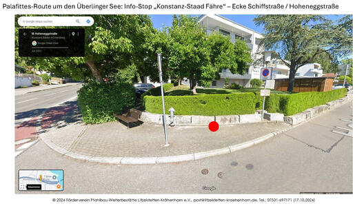 geplanter Info-Stop "Konstanz-Staad Fähre" mit Metall-Stele